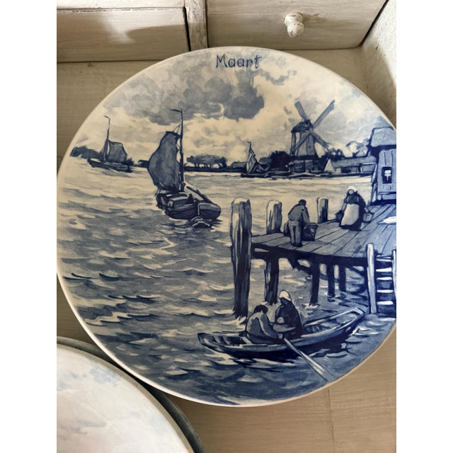 Series 1661 Wall Plate by Delft, 1950s, Set of 12 For Sale - Image 4 of 12