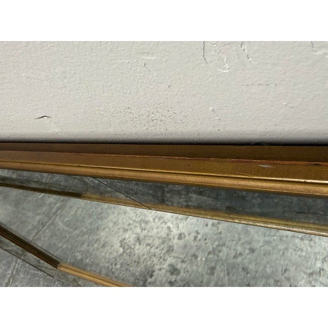 Gold Agnew Associates Faceted Panel Wall Mirror, Antiqued For Sale - Image 8 of 12