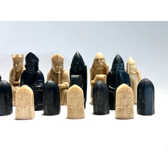 Set of 32 Isle of Lewis Chess Pieces