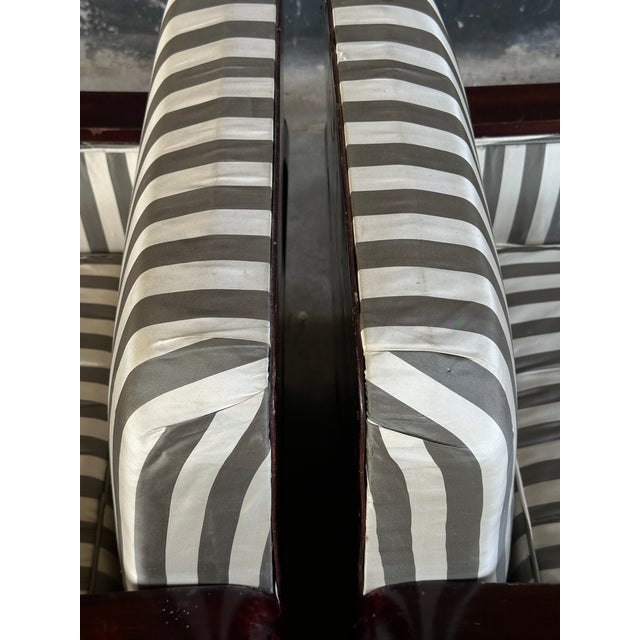 Early 20th Century Pair French Art Deco Club Chairs For Sale - Image 9 of 10