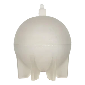 Vintage 1950's Frosted Glass Rocket Candy Dish