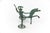 Bronze Sculpture Athena Minerva with Spear on Chariot, 1960s Mid-Century Modern Very good work.