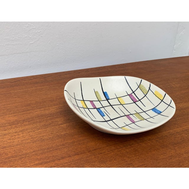 West German Mosaic Pottery Bowl, 1960s For Sale - Image 12 of 17