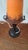 Art Deco 1930s Degué Art Deco Table Lamp Signed French Glass Wrought Iron Orange Accent Light Antique French Lighting For Sale - Image 3 of 15