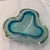Offered here is a vintage mid-century modern Murano Sommerso art glass ashtray or catchall bowl in teal, white opaline and...