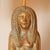 Ceramic Vintage Italian Lamps Ceramic Figural Table Lamps King Tut and Cleopatra - A Pair For Sale - Image 7 of 13