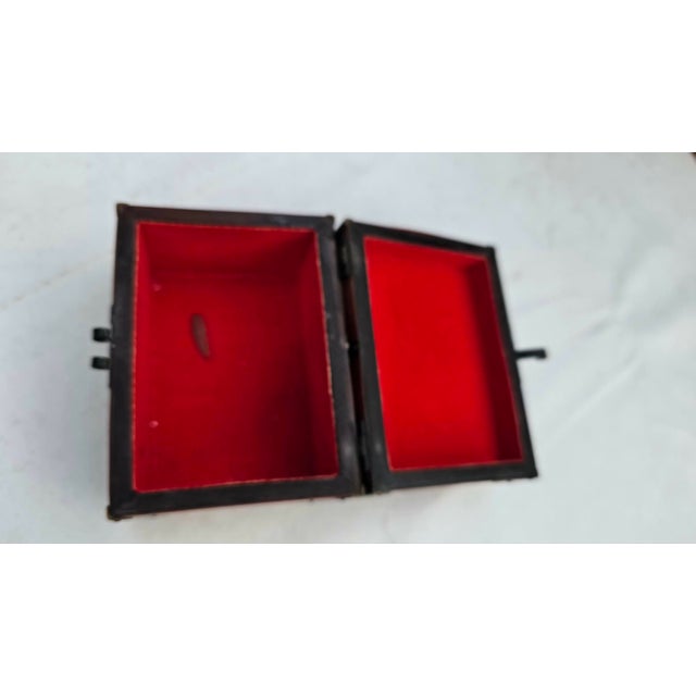 Asian wooden box, vintage 1970s-1980s