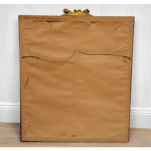 Antique Traditional Mezzotint Engraving "Lady Muster" Framed Art For Sale - Image 4 of 14