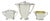 Antique 1847 Rogers Bros "Legacy" Art Deco Silver Plated Tea Set - 3 Pc Set For Sale