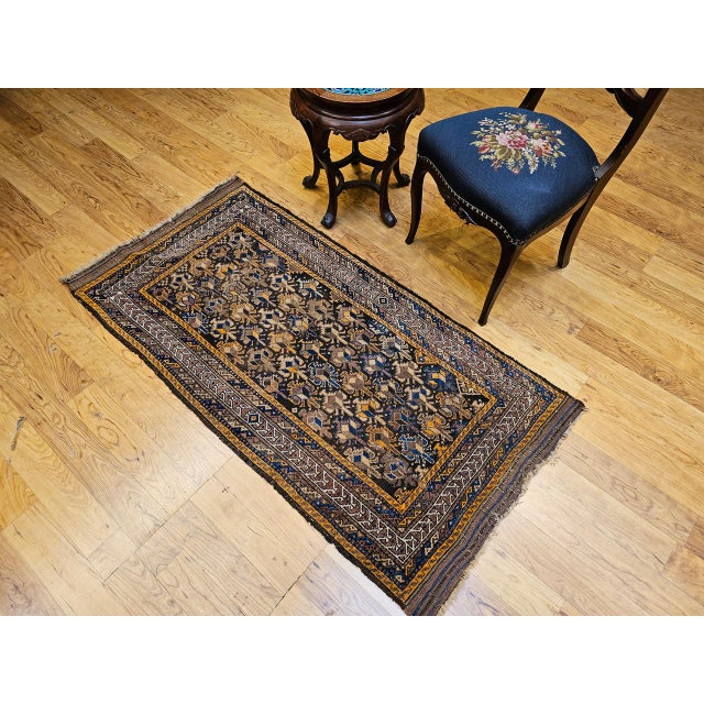 Antique Baluch Tribal Area Rug, Handwoven Wool, Allover Geometric Pattern For Sale - Image 11 of 18