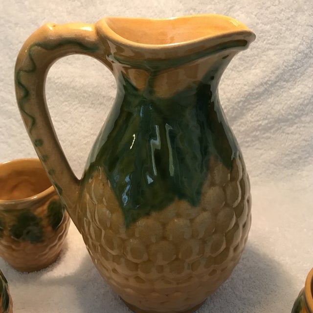 Vintage Ceramic Pitcher & Cups Set of 5 Chairish