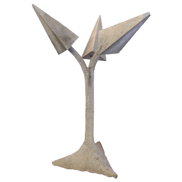 Abstract 1970s Brutalist Cast Concrete Abstract Sculpture For Sale - Image 3 of 5