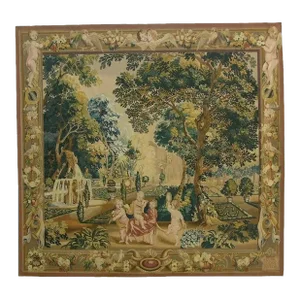 Vintage Tapestry Depicting Children at Play