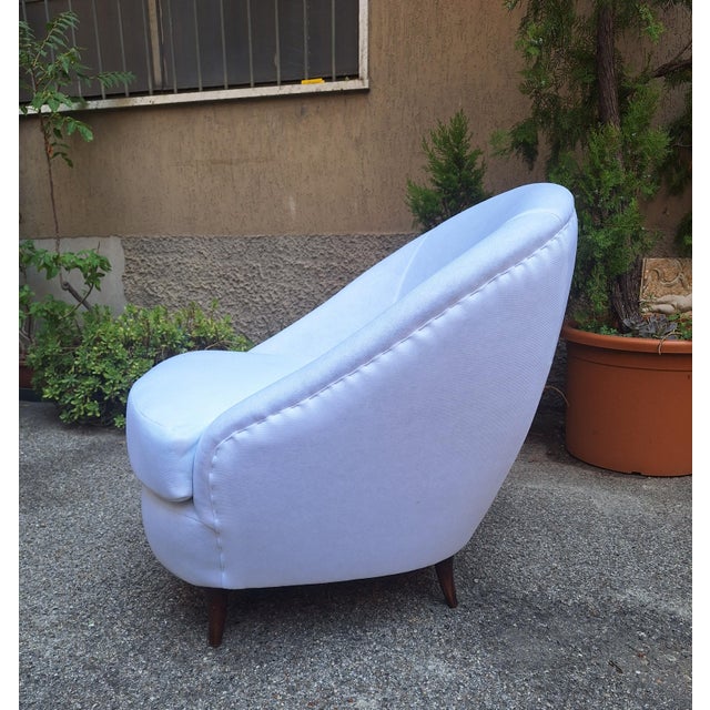 Mid-Century Modern Vintage Bedroom Armchairs by Gio Ponti for Cassina, 1940s, Set of 2 For Sale - Image 3 of 7
