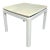 Karl Springer Style Lacquered Faux Goatskin Side Table For Sale