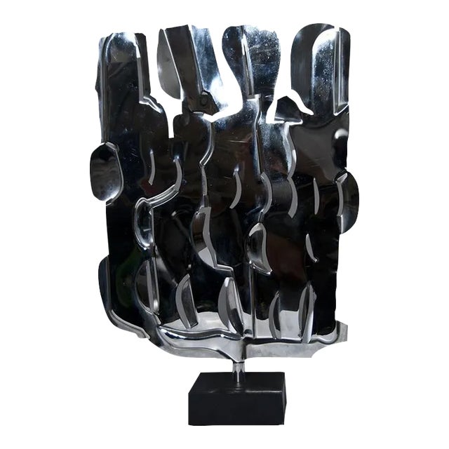 Spinning Sculpture - Original Steel Sculpture by Pietro Consagra - 1975 1975 For Sale