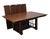 Canal Dover Solid Quarter Sawn Oak Contemporary Mission Style 120" Ironwork Trestle Dining Table For Sale - Image 10 of 12