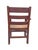 Wood Antique Mission Style Oak Side or Accent Chair For Sale - Image 7 of 7