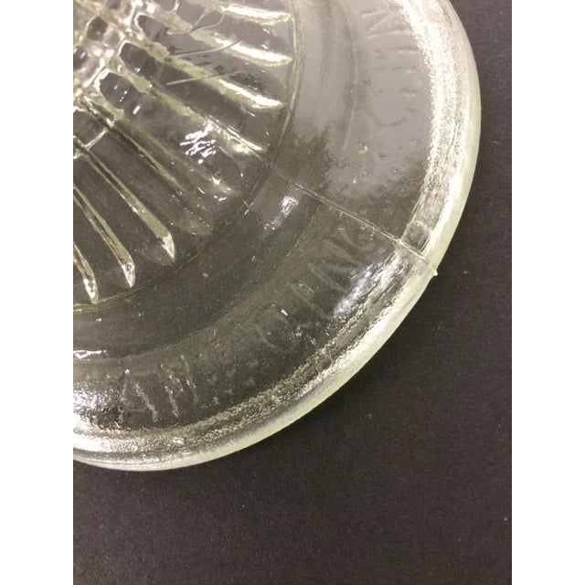 Transparent Vintage "An Qing" Glass Hurricane Oil Lamp For Sale - Image 8 of 10