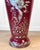 Vintage 41" Chinese Chinoiserie Red Enamel & Mother of Pearl Inlay Dragon Floor For Sale - Image 9 of 10