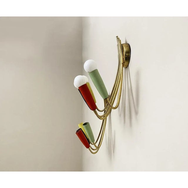 Wall Lights, 1950s, Set of 2, in Flawless conditions. Designed 1950 to 1959 European Plug (up to 250V).The wiring of this...