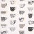 Paper Sample - Schumacher Onie's Teacups Wallpaper in Ink For Sale - Image 7 of 7