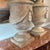 Pair 20th Century Neoclassical Style Italian Carved Wood Urns With Flame Finials For Sale - Image 4 of 12