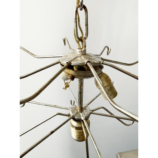 Abstract 1970s Italian Seafoam Green Toni Zuccheri for Murano Chandelier For Sale - Image 3 of 4