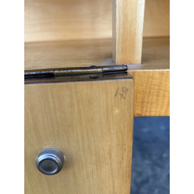 1950s Blonde French Dressing Table in the Manner of Andre Arbus For Sale - Image 6 of 12