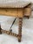 19th-Century French Hand Carved Oak Desk with Iron Stretcher & Solomonic Legs For Sale - Image 16 of 18