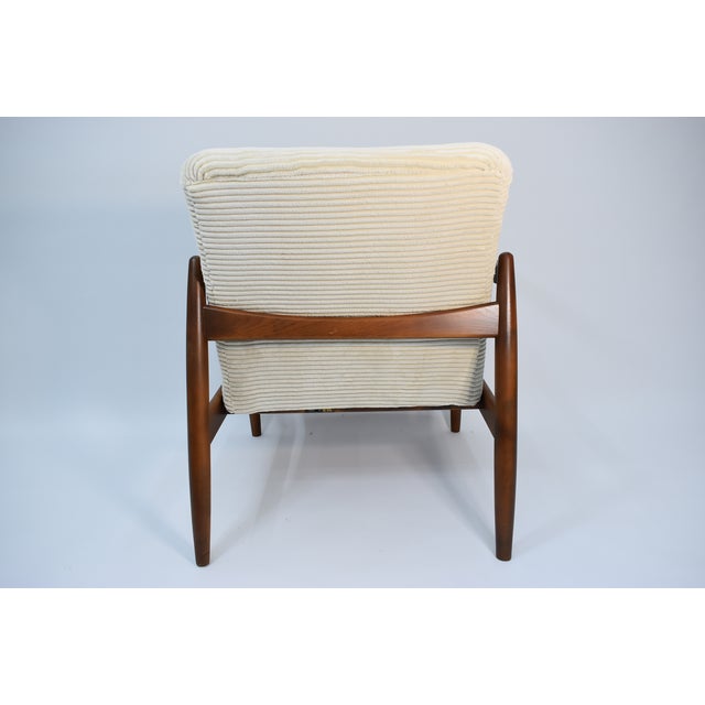 Vintage Armchair in Beige Cord by E. Homa, 1960s For Sale - Image 6 of 18