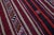 1960 Scandinavian Style Burgundy Stripe Desing Kilim Rug For Sale - Image 12 of 13