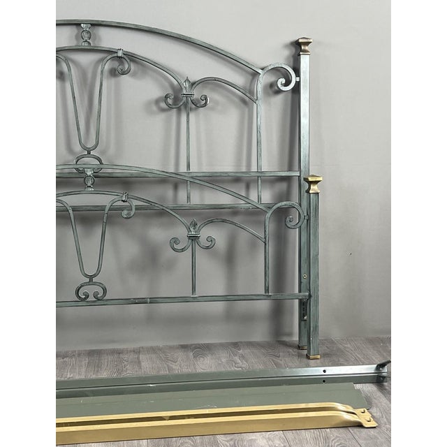 20th Century Lacquered Metal Bed For Sale - Image 5 of 13
