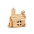 Traditional Vintage Chapel Charm With Bride and Groom, 14k Yellow Gold, Length .5 In For Sale - Image 3 of 8