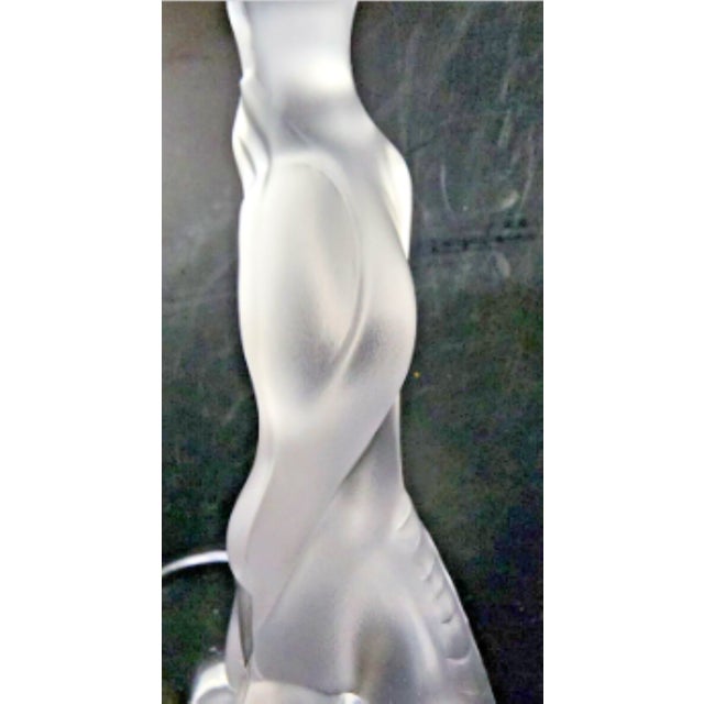 1990s Retired Carl Faberge "Kissing Doves" Art Deco Champagne Flutes - a Pair For Sale - Image 6 of 11