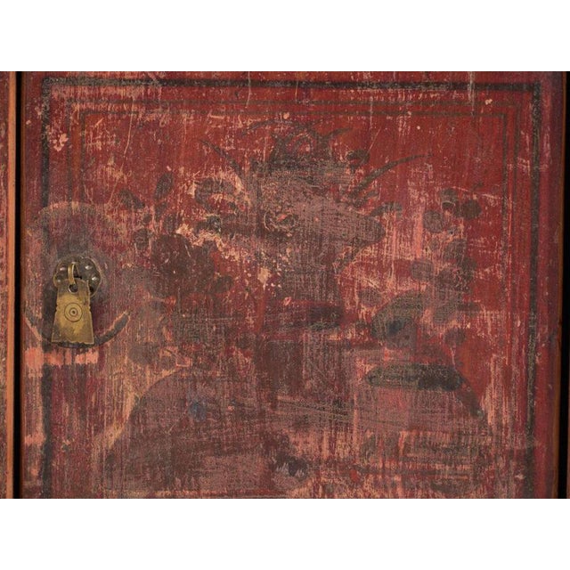Wood Antique Pine Low Gansu Sideboard from Amaru For Sale - Image 7 of 12