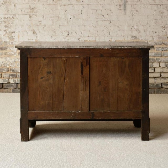 19th Century 19th Century French Mahogany Chest With Marble Top (B) For Sale - Image 5 of 12
