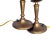 1940s 1940s Gilt Metal Candlestick Lamps, a Pair For Sale - Image 5 of 6