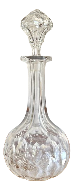 Antique Edwardian Cut Glass Decanter, 1900