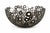 Contemporary Mid 20th Century Modern Sculptural Openwork Centerpiece Bowl in Smoked Architectural Bronze For Sale - Image 3 of 4