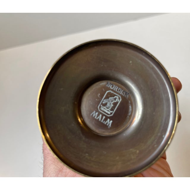 1940s Art Deco Vase in Bronze from Nordisk Malm, 1940s For Sale - Image 5 of 8