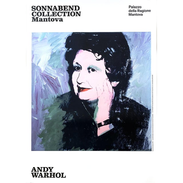 Andy Warhol Ileana Sonnabend Official Exhibition Poster Sonnabend Collection - Palazzo della Ragione (Mantua) Dimensions:...