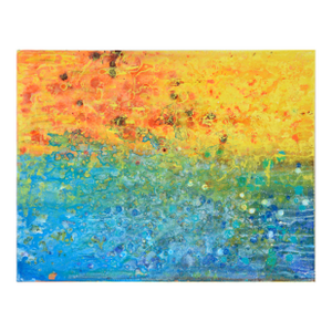 Fire and Water - Abstract Expressionist Composition in Acrylic on Canvas by Charles David Francis