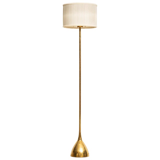 Swedish Brass Floor Lamp from Stilarmatur, 1950s For Sale - Image 10 of 10