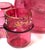 1880s Magnificent Moser Cranberry Glass Imperial Egg-Form Tantalus Service For Sale - Image 15 of 18