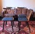 Mid-Century Dining Chairs with Splayed Legs and Navy Blue Seats, Set of 4 For Sale - Image 12 of 12
