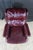 1975 Lane Furniture Burgundy Red Oxblood Leather Nailhead Reclining Armchair For Sale - Image 6 of 18
