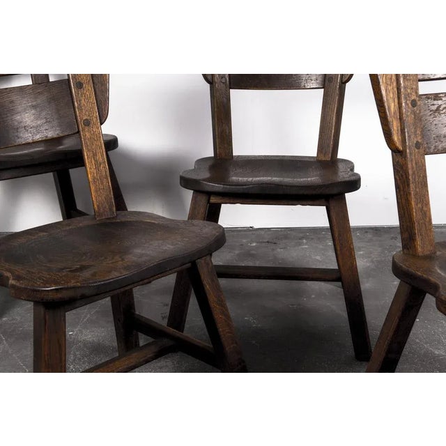 Oak Dining Chairs, 1960s, Set of 4 For Sale - Image 10 of 18