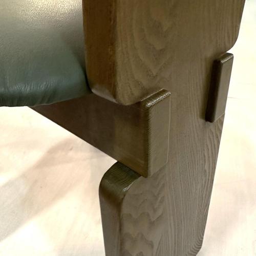 1970s Vintage Sculptural High-Back Dining Chairs in Oak, 1970s, Set of 4 For Sale - Image 5 of 18