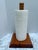 Farmhouse Vintage Large Handcrafted Wood Paper Towel Holder Stand For Sale - Image 3 of 8